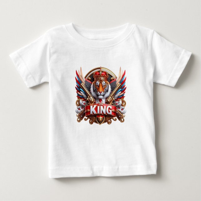THE KING Typography T-Shirt Design (Front)
