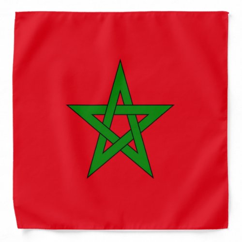The kingdom of Morocco flag Bandana