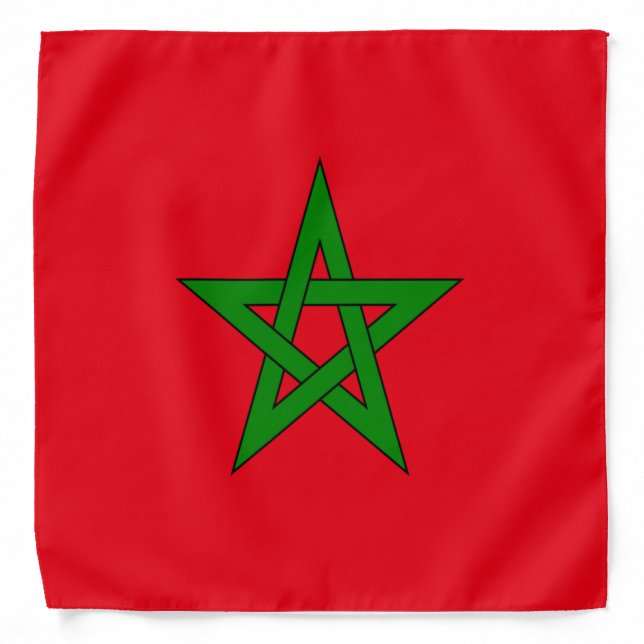 The kingdom of Morocco flag Bandana (Front)