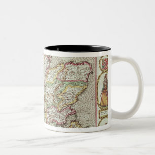 The Kingdome of Scotland, engraved by Jodocus Two-Tone Coffee Mug