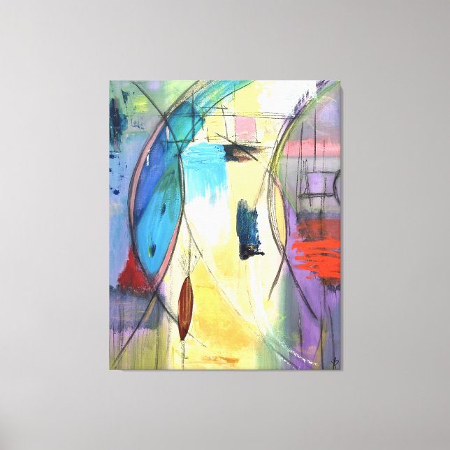 The Kingfisher by Joan Soilleux Canvas Print (Front)
