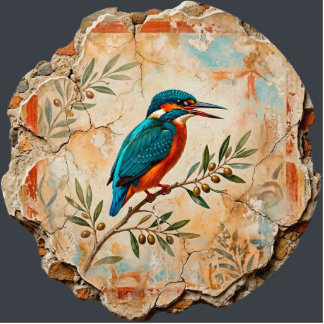 The Kingfisher Fragment: Pompei’s Azure Messenger  Cutout