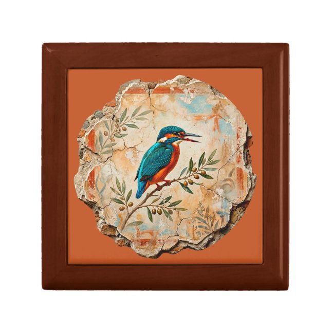 The Kingfisher Fragment: Pompei’s Azure Messenger  Gift Box (Front)