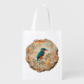 The Kingfisher Fragment: Pompei’s Azure Messenger  Grocery Bag