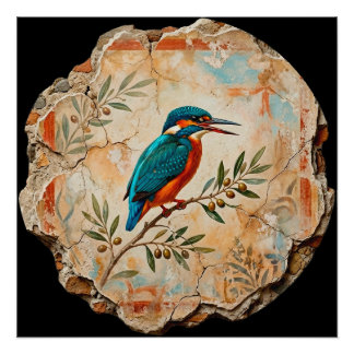 The Kingfisher Fragment: Pompei’s Azure Messenger Poster