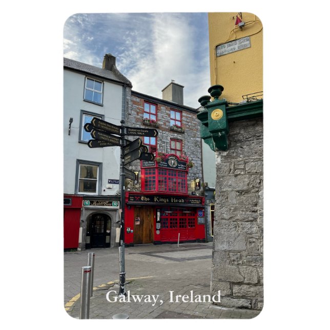 The Kings Head on High Street in Galway, Ireland Magnet (Vertical)