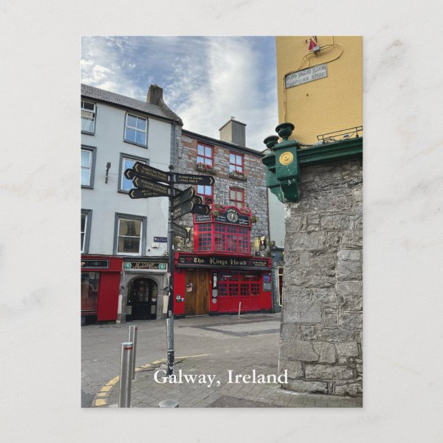 The Kings Head on High Street in Galway, Ireland Postcard (Front)