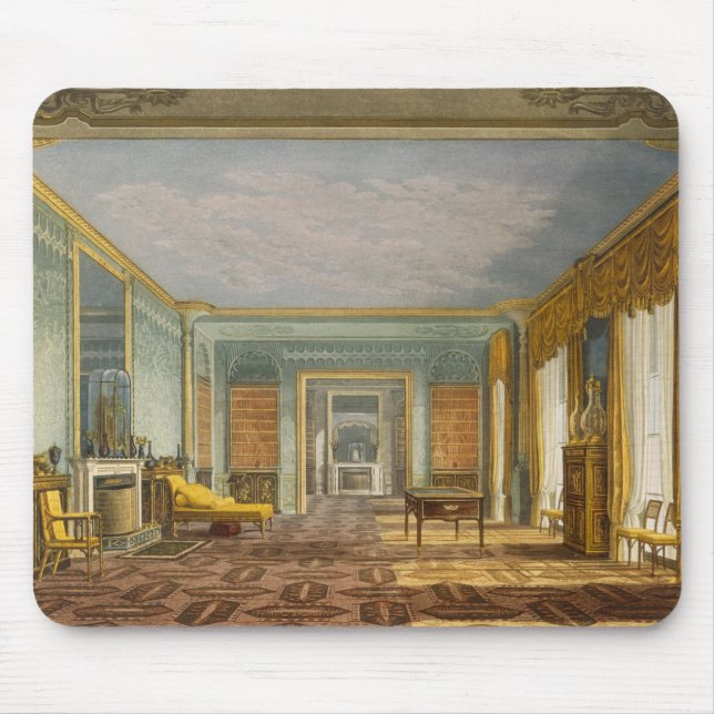 The King's Library from Views of The Royal Pavilio Mouse Pad (Front)