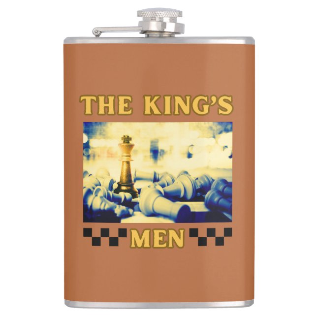 The King's Men Chess Player Flask (Front)