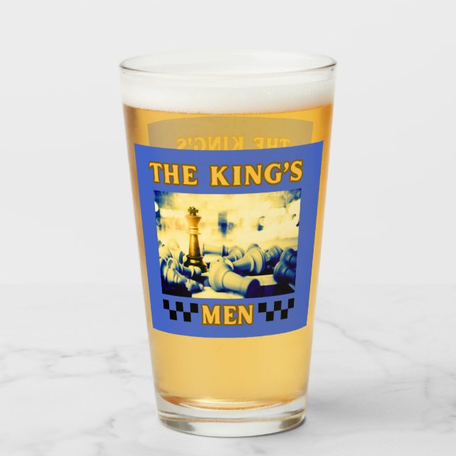 The King's Men Chess Player Glass (Front Filled)