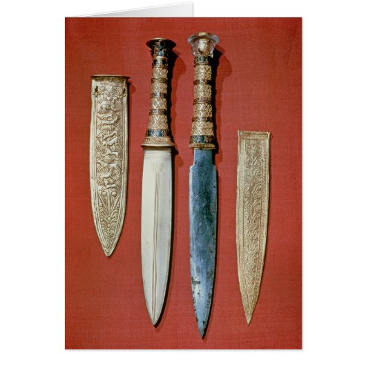 The king's two daggers, from tomb of cards (Front)