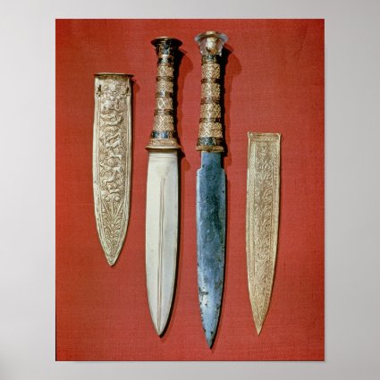 The king's two daggers, from tomb of poster
