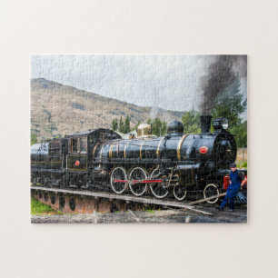 The Kingston Flyer, steam engine locomotive Jigsaw Puzzle