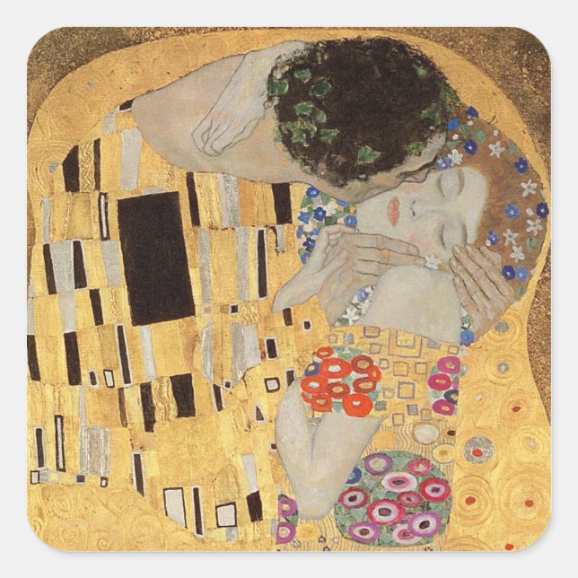 The Kiss, 1907-08 2 Square Sticker (Front)