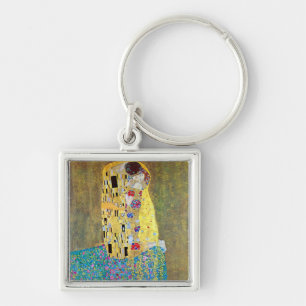 The Kiss 2 by Gustav Klimt Keychain