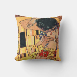 The Kiss Abstract 3 Throw Pillow