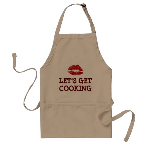 THE KISS AND LETS GET COOKING APRON