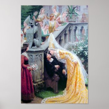 The Kiss Antique Painting Poster by EDDESIGNS at Zazzle
