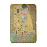The Kiss, Art Nouveau Oil Painting, Gustav Klimt Bath Mat