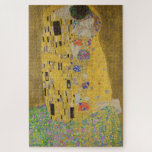 The Kiss, Art Nouveau Oil Painting, Gustav Klimt Jigsaw Puzzle
