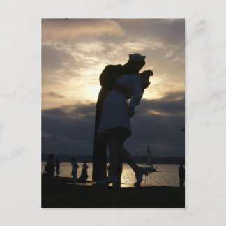The Kiss at Sunset Postcard