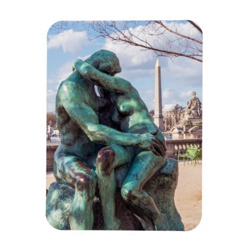 The Kiss by Auguste Rodin at the Tuileries Paris Magnet