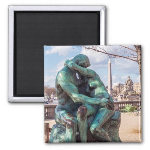The Kiss by Auguste Rodin at the Tuileries Paris Magnet