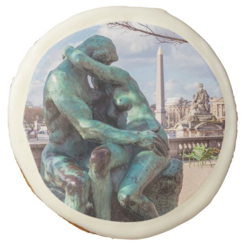 The Kiss by Auguste Rodin at the Tuileries Paris Sugar Cookie