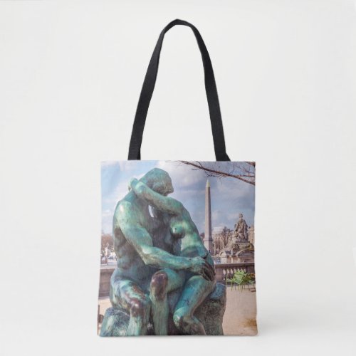 The Kiss by Auguste Rodin at the Tuileries Paris Tote Bag