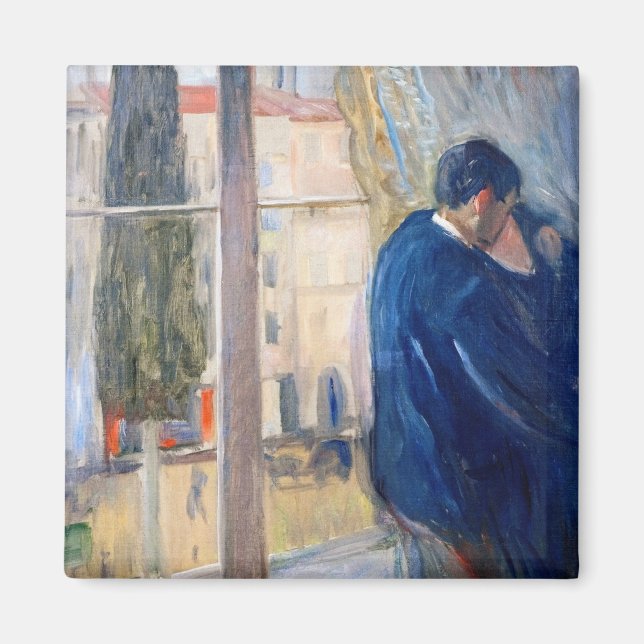 The Kiss (by Edvard Munch) Magnet (Front)