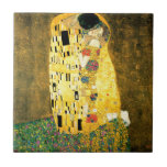 The Kiss by Gustav Klimt Art Nouveau Ceramic Tile<br><div class="desc">The Kiss (Lovers) popular painting by Austrian Symbolist & Art Nouveau Artist Gustav Klimt (1862-1918)</div>