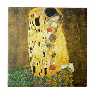 The Kiss by Gustav Klimt Art Nouveau Ceramic Tile