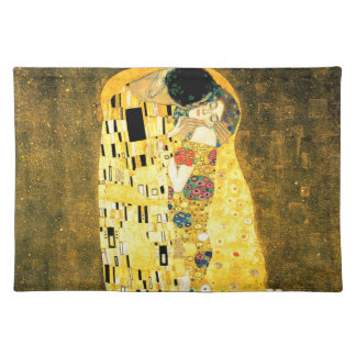 The Kiss by Gustav Klimt Art Nouveau Cloth Placemat