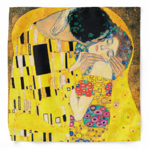 The Kiss by Gustav Klimt Bandana