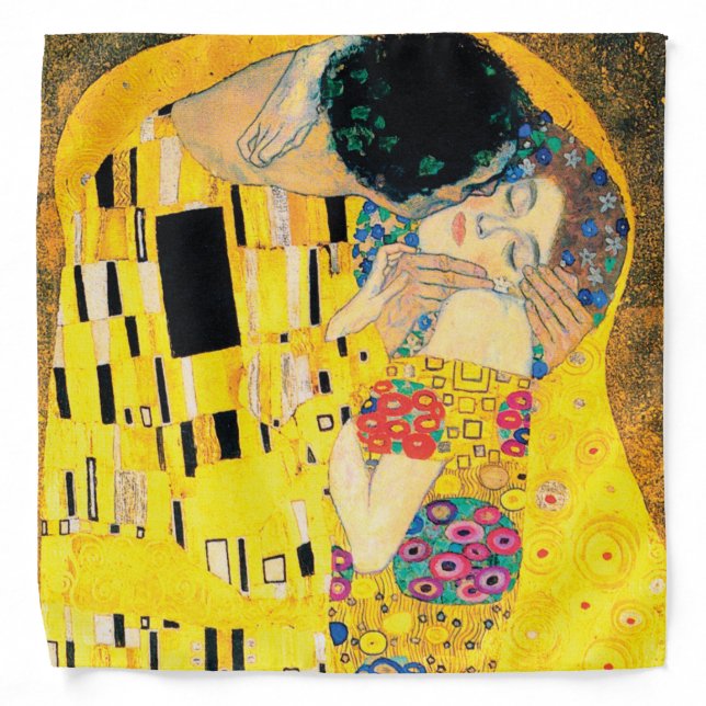 The Kiss by Gustav Klimt Bandana (Front)
