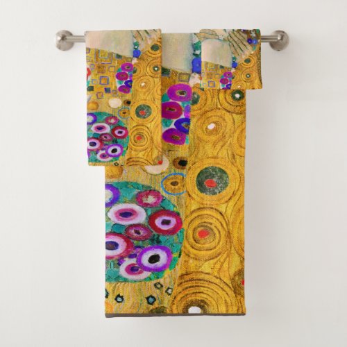 The Kiss by Gustav Klimt Bath Towel Set