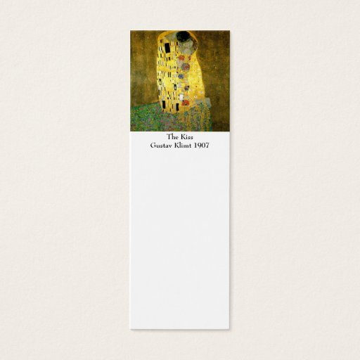 Customizable The Kiss by Gustav Klimt Bookmark Business Card Template