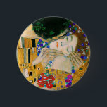 The Kiss by Gustav Klimt Button<br><div class="desc">The Kiss by Gustav Klimt,  1907</div>