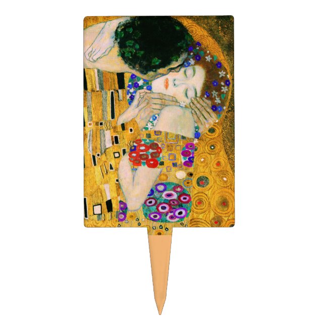 The Kiss by Gustav Klimt Cake Topper (Front)