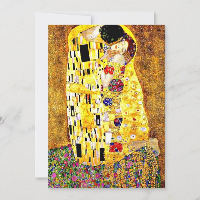 The Kiss by Gustav Klimt Card (Front)