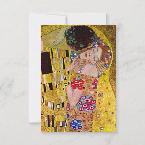 The Kiss by Gustav Klimt Change of Address Announcement