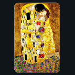 The Kiss by Gustav Klimt, fine art Magnet<br><div class="desc">The Kiss,  famous fine art painting by Gustav Klimt</div>