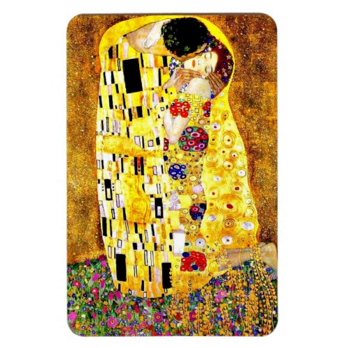 The Kiss by Gustav Klimt fine art Magnet