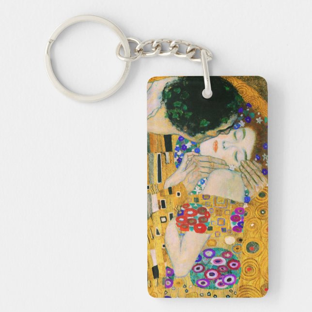 The Kiss by Gustav Klimt Keychain (Front)