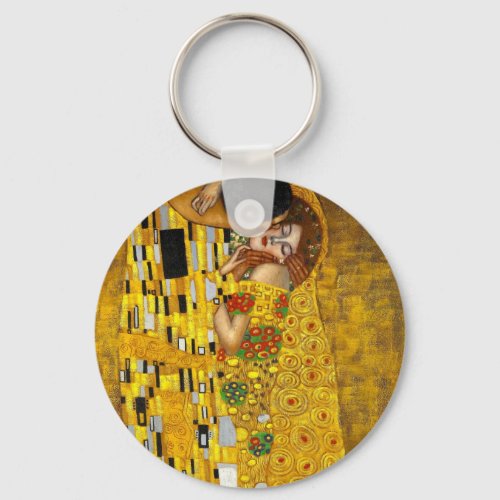 The Kiss By Gustav Klimt Keychain