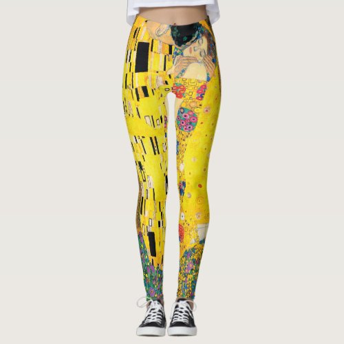 The Kiss by Gustav Klimt Leggings