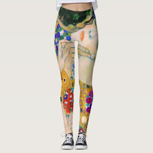 The Kiss by Gustav Klimt Leggings