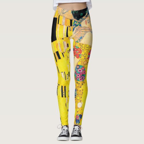 The Kiss by Gustav Klimt Leggings