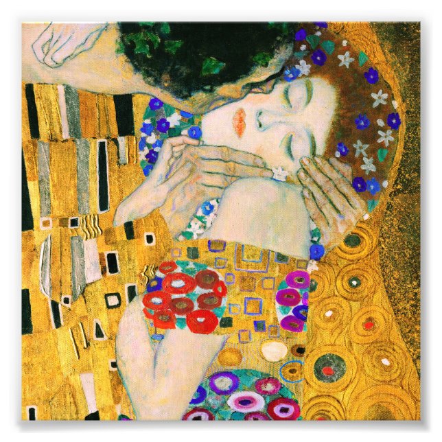 The Kiss by Gustav Klimt Photo Print (Front)