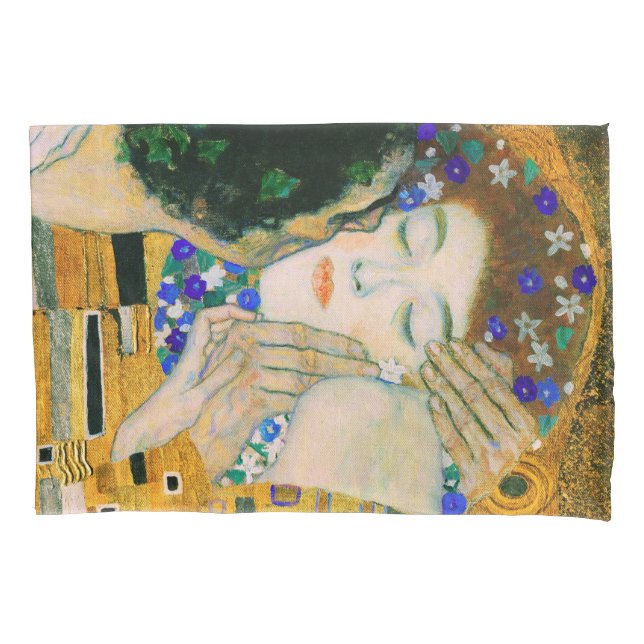 The Kiss by Gustav Klimt Pillow Case (Front)